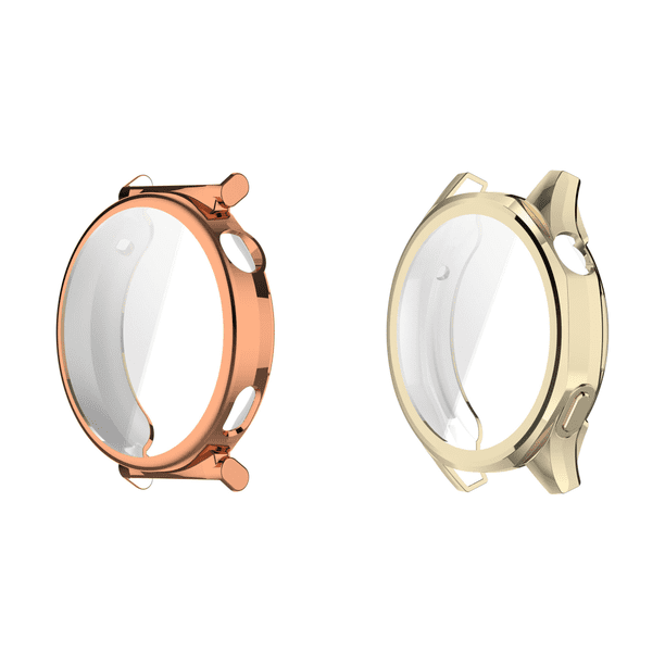Funda Protectora Pantalla Carcasa Parachoques TPU para Huawei Watch GT5 41 Mm (oro Rosa)