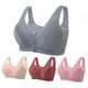 thumbnail image 5 of ICHUANYI Clearance Women's Plus Size Bra,Casual Sexy Lace Front Button Shaping Cup Shoulder Strap Underwire Bra Plus Size Extra-Elastic Wirefree(Pink, L) Ichuanyi Ichuanyi, 5 of 5