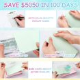 TRAHOO100 Envelope Money Saving Challenge Kit, Money Challenge