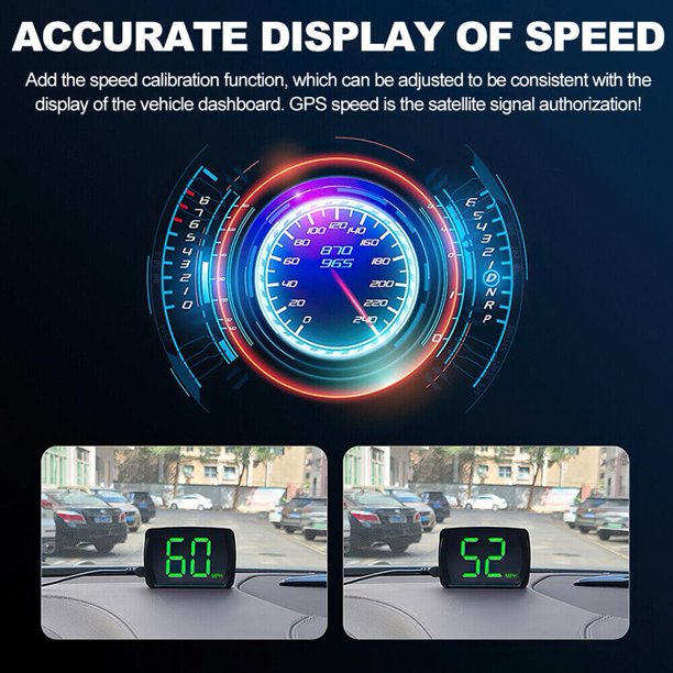 Velocímetro Automático Detector MPH GPS para Coche Fuente Accesorios Vehículos