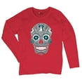 thumbnail image 5 of Philly Thing Sugar Skull Women's Long Sleeve T-shirt Day of the Dead Dia de los Muertos, 5 of 7