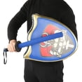 thumbnail image 2 of Pretend Knight Shield Costume, Lightweight Easy To Grip Knight Shield Toy, For Stage Show Cosplay Blue Combination, 2 of 8