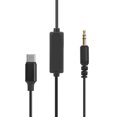 thumbnail image 3 of COMICA D-SPX(UC) TPE Proceso CNC Terminal chapado en oro de 3,5 mm para cable de audio TRS a cable de salida de interfaz USB-C, 3 of 8