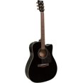 thumbnail image 3 of Yamaha FX335C Dreadnought Acoustic-Electric Guitar - Black, 3 of 5
