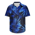 thumbnail image 5 of Idoravan Mens Shirts Casual Stylish Mens Shirts under $5.00 Men's Fashionable Casual Floral Print Hawaiian Short Sleeved Lapel Button Up Shirt, 5 of 5