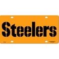 thumbnail image 1 of Pittsburgh Steelers Yellow Metal License Plate, 1 of 1