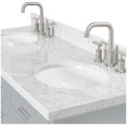 thumbnail image 7 of Ariel D061dcwovo Kensington 61" Free Standing Double Oval Basin Vanity Set - Grey, 7 of 7