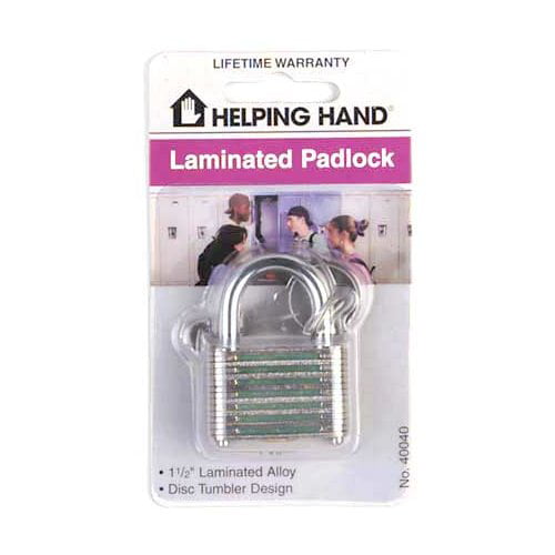 1 PACK Helping Hand 40040 Padlock Lamiinated red 