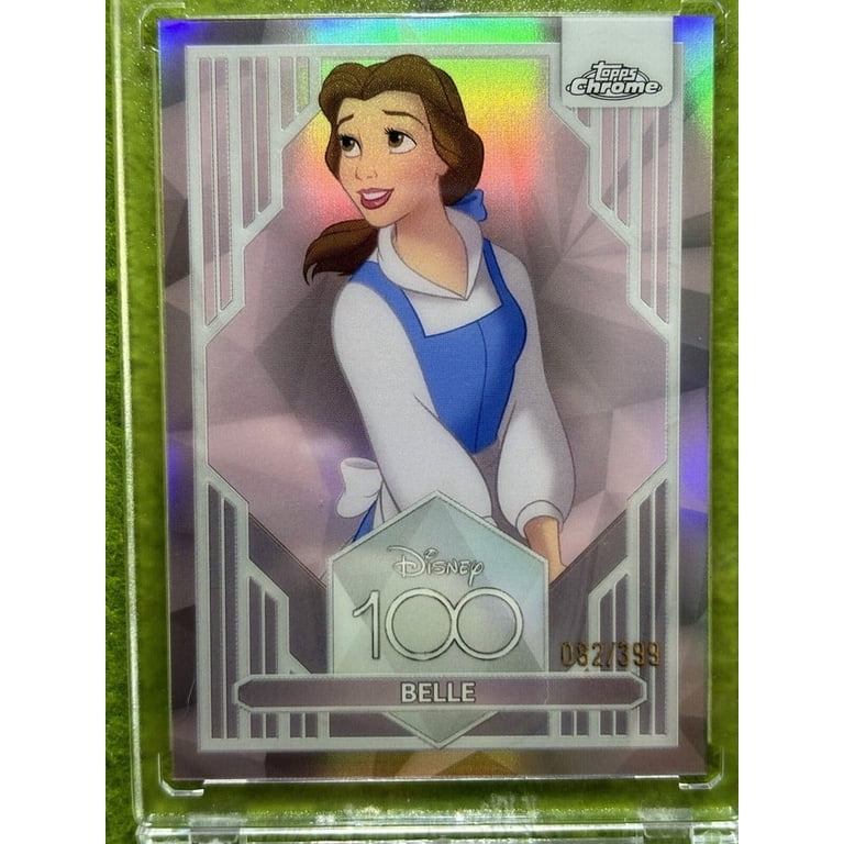 BELLE Disney 100 PINK REFRACTOR CARD # /399 SP 2023 Topps Chrome