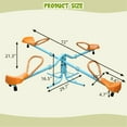 thumbnail image 4 of Aukfa Teeter-Totter Seesaw Home Playground Equipment for Kids Outdoor Indoor, 360-Degree 4 Seater Swivel Seesaw, 4 of 8