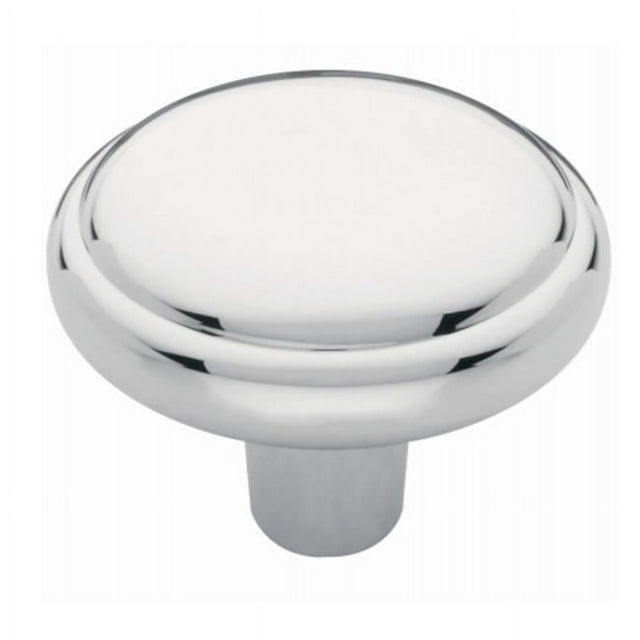 Brainerd & Liberty Hardware 272178 Bouton d'Armoire Ronde Supérieure Bombée et Chrome Poli