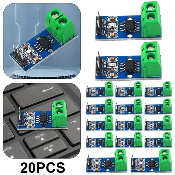 Likrtyny Módulo Sensor Corriente Hall Rango 5A/20A/30A ACS7125A (20A)
