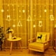 thumbnail image 5 of Cortina de luces de estrella de cinco puntas, cadena de luces de cortina de estrellas, decoración de habitación navideña, luces LED, ambiente de campamento al aire libre, luces intermitentes, 5 of 6