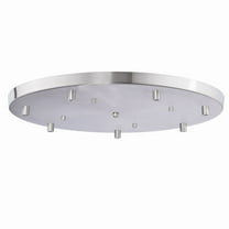 Vaxcel 20 inch Nickel Canopy Kit for Up to 7 Mini Pendant Lights