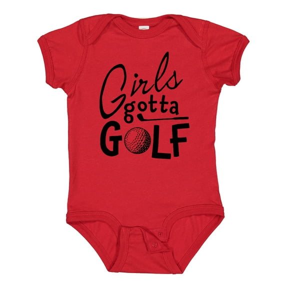 Inktastic Girls Gotta Golf Girls Baby Bodysuit
