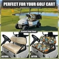 thumbnail image 5 of POLERO Vintage Hippie Floral Print Univesal Seat Covers for Golf Cart Ezgo Ordinary Seats, Breathable Cloth Fashion Appearance Golf Cart Accessories, No Need Detaching Armrests, 5 of 8
