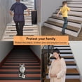 thumbnail image 6 of Durable Nosing Stair Edge Protector,Black Step Edge Protector,39.4x2x0.8in Self Adhesive Stair Edging Trim for Indoor,Home,1pack, 6 of 6