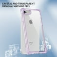 thumbnail image 5 of for iPhone 8 Plus/7 Plus Clear Case,Shockproof Soft TPU Bumper and Hard PC Back Cover,Corner Enhanced Protection,Non-Yellowing,Anti-Scratch,Drop Protection,Slim Fit For iPhone 8 Plus/7 Plus,Purple, 5 of 9