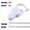 cm White, variant on Automatic retractable tape measure, 150 cm retractable tape measure, suitable for waist, chest, arms, tailoring, white/black