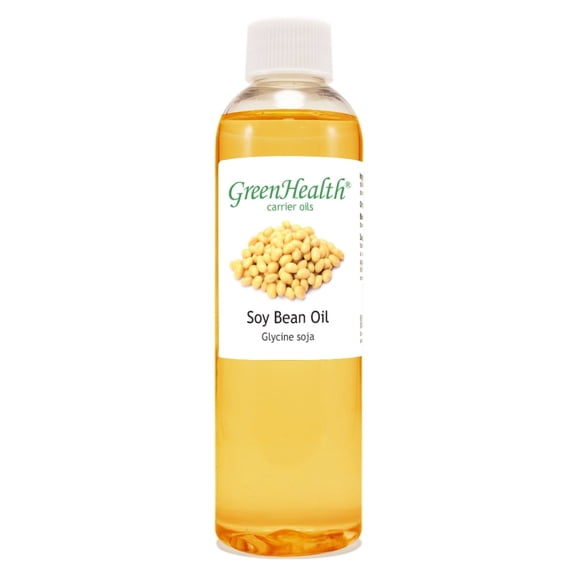 GreenHealth Soy Bean Carrier Oil 4 fl oz Clear Plastic Bottle with Cap