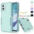 thumbnail image 1 of For Motorola Moto G Power 2023 Phone Case,2 in 1 Hard PC Phone Case for Moto G Power 2023 6.5", Njjex Rubber & Rugged Shockproof Full Body Protection Case Cover - Green, 1 of 6