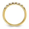 thumbnail image 3 of FJC Finejewelers 14 kt Yellow Gold 7 Stone G H I True Light Moissanite Band 2 mm, 3 of 8