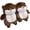 Brown, variant on Cartoon Fox Animal Slippers, Winter Warm Plush Slippers, Non-Slip Soft Plush Indoor Slides Fuzzy House Shoes for Women, Man