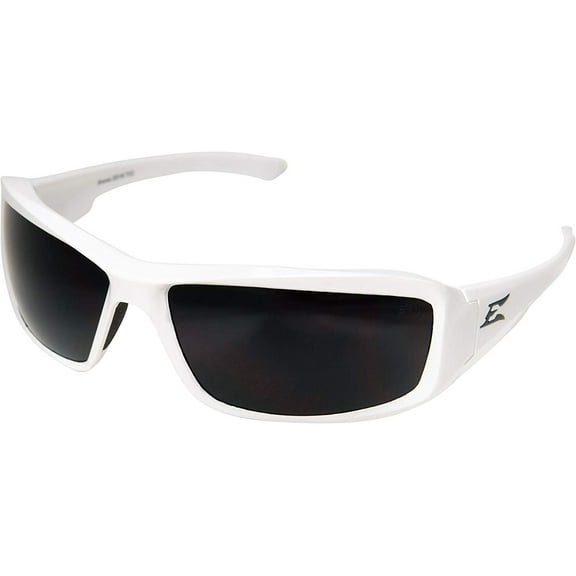 Edge Eyewear XB146 Brazeau Safety Glasses, White with Smoke Lens