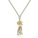 thumbnail image 2 of Collar de pareja abrazándose, collar de estilo amoroso, colgante de moda para pareja, alta calidad, para hombres -momo--Oro-Código de producto 58396 Oro rosa, 2 of 5