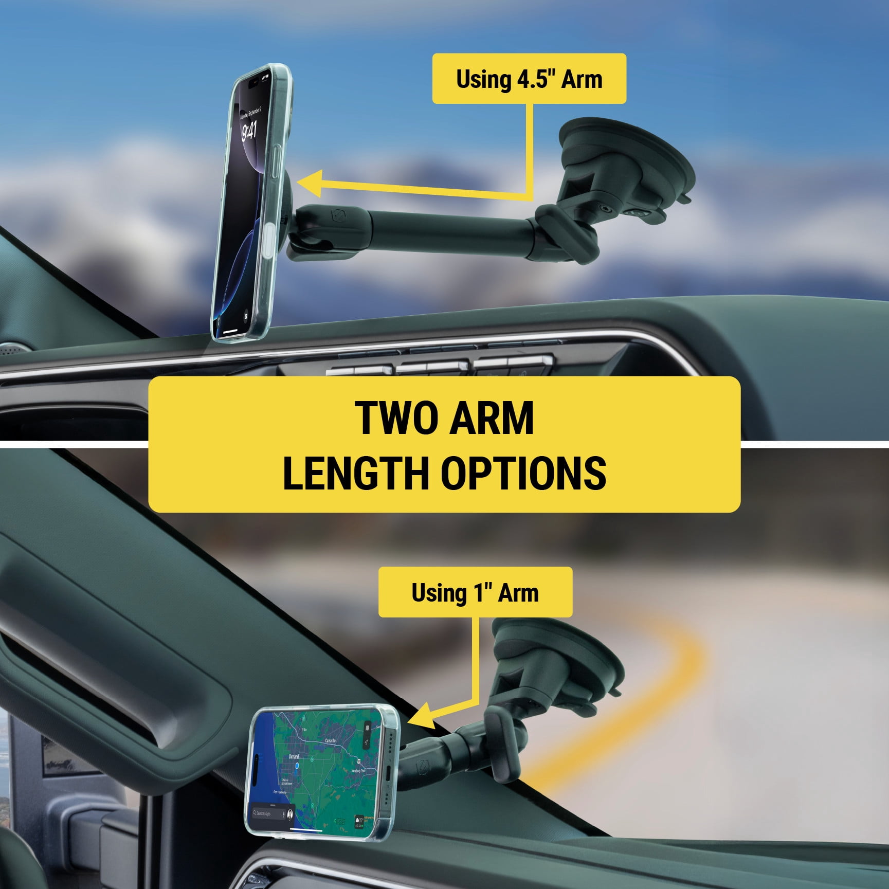 Scosche MXMSWD2HD-VA MagicMount Pro MagSafe Heavy Duty Magnetic Suction Cup Dash/Windshield Mount