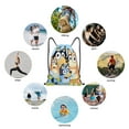 thumbnail image 6 of Netaao Bluey for Drawstring Backpack Bag Sport Gym Sackpackfor Sports, Gym, Travel, Swimming, Beach-Medium, 6 of 6