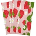 thumbnail image 2 of Coolnut Strawberry Cute Flower Kitchen Dish Towel Set,Drying Kitchen Towels Tea Towels Gift Set for Drying Cleaning Cooking Baking 1Pcs, 2 of 6