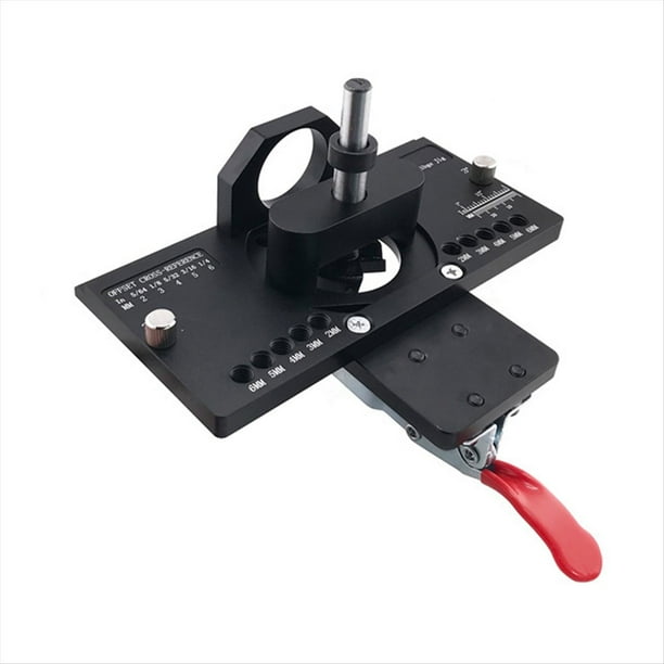 Plantilla para Bisagras Ocultas, Plantilla para Bisagras Gabinete 35mm, Plantilla para Perforar Orificios Bisagra para Carpintería,Herramienta Montaje Bisagras Puertas y Gabinetes