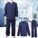 thumbnail image 4 of Traje de Enfermería Uniforme de Enfermera Transpirable Dentista Médicos Salón Camisa Pantalones Ropa ConjuntoMujeres Manga Larga M, 4 of 8