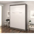 thumbnail image 3 of Atlin Designs Full Wall Bed in Bark Grey and White, 3 of 6