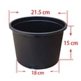 thumbnail image 5 of 10 Pack Nursery Pot, Short 2 Gallon Nursery Container Injection Molded Pot Fit For Plants Soil Growers or Hydroponics, Black, 5 of 5
