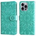 thumbnail image 1 of Funda tipo cartera GANGXUN para iPhone 16 Pro , diseño girasol, cuero PU, soporte, cierre magnético, tarjetero, 1 of 5