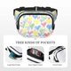 thumbnail image 5 of Easygdp Hand Drawn Colored Hearts Fanny Packs para Mujeres y Hombres, Bolsa de Cinturón, Bolsos de Cruz para Trabajo/Correr/Senderismo, 5 of 9