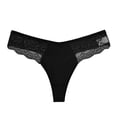 thumbnail image 2 of Gibobby Verano calzoncillos adelgazantes Nueva camiseta encaje sexy tiro bajo para mujer Ropa interior transpirable fina Negro S, 2 of 5