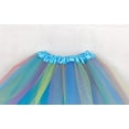 thumbnail image 2 of Zanarzt Girls Layered Rainbow Tutu Skirt Girls Rainbow Flower Tulle Skirt Toddler Tutu Girls Clothes Girls Skirt Tutu for Toddler Party Multicoloured Tulle Outfits Blue,One Size, 2 of 4