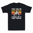 thumbnail image 1 of Taekwondo Ils Me Voient Rouler Arts Martiaux Combattant Humour T-Shirt Unisexe Z128, P-5TG, 1 of 4