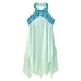 thumbnail image 3 of vastwit Girls Halter Sequins Ballet Dance Dress Sleeveless Irregular Tulle Lyrical Dress Ballerina Dancewear Mint Green 6, 3 of 7