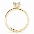 thumbnail image 6 of Solitaire Brilliance 2ct Oval Moissanite Engagement Ring for Women 10k Yellow Gold Ring Size 5.5, 6 of 7