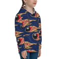 thumbnail image 3 of Kdxio Bowling Ball And Flame Pattern Boys Athletic Unisex Boys Girls Hoodie with Pocket Sweatshirts-X-Large, 3 of 6