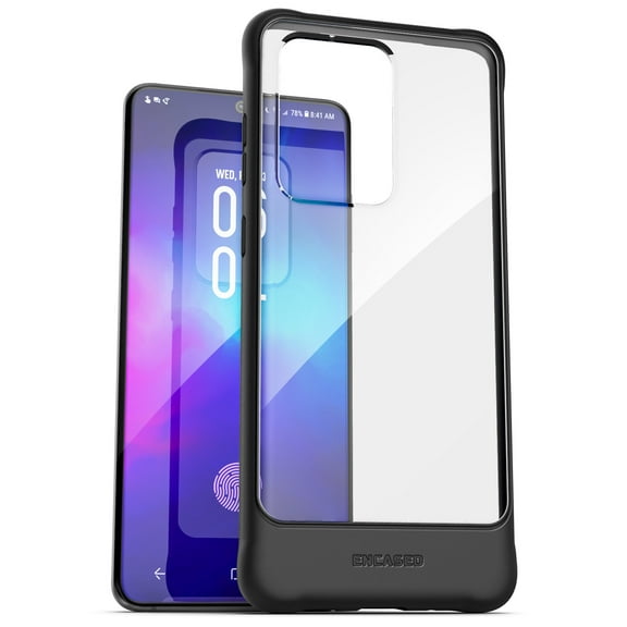 Muse Case Designed for Galaxy S20 Ultra Case (2020) Protective Clear Back Full Body Cover for Samsung S20 Ultra (Transparent/Black)