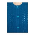 thumbnail image 5 of Turtle Bay New York Women's Button Front Pointelle Cardigan Sweater, 5 of 6