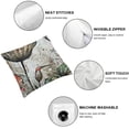 thumbnail image 4 of SHANXI Throw Pillow Covers Chinese Ink Painting Flower Print Cushion Cover Soft Pillow Cases for Home Sofa Bed Chair Car Office Decorative 12x12in, 4 of 5