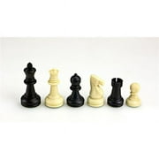 Sterling Games 2376 3.75 in. King Single Weighted Chess Pieces, Plastic