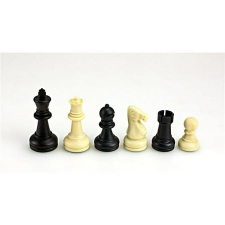 Sterling Games 2376 3.75 in. King Single Weighted Chess Pieces, Plastic