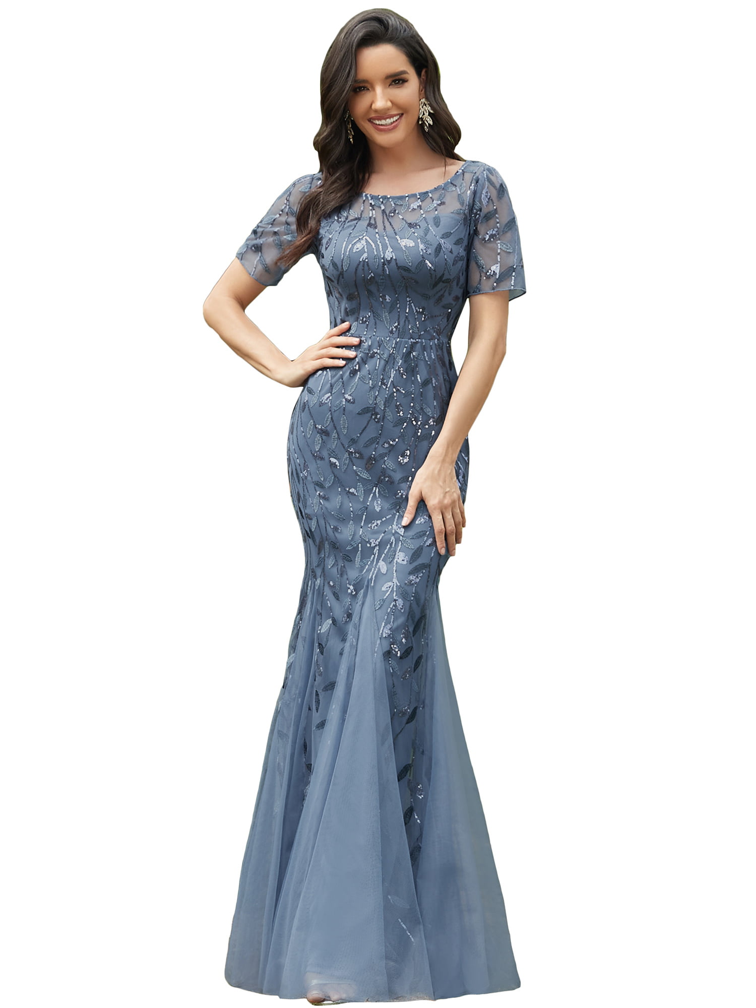 Ever-pretty Women Sequins Formal Prom Gowns Celebrity Evening Party Dress 07707 